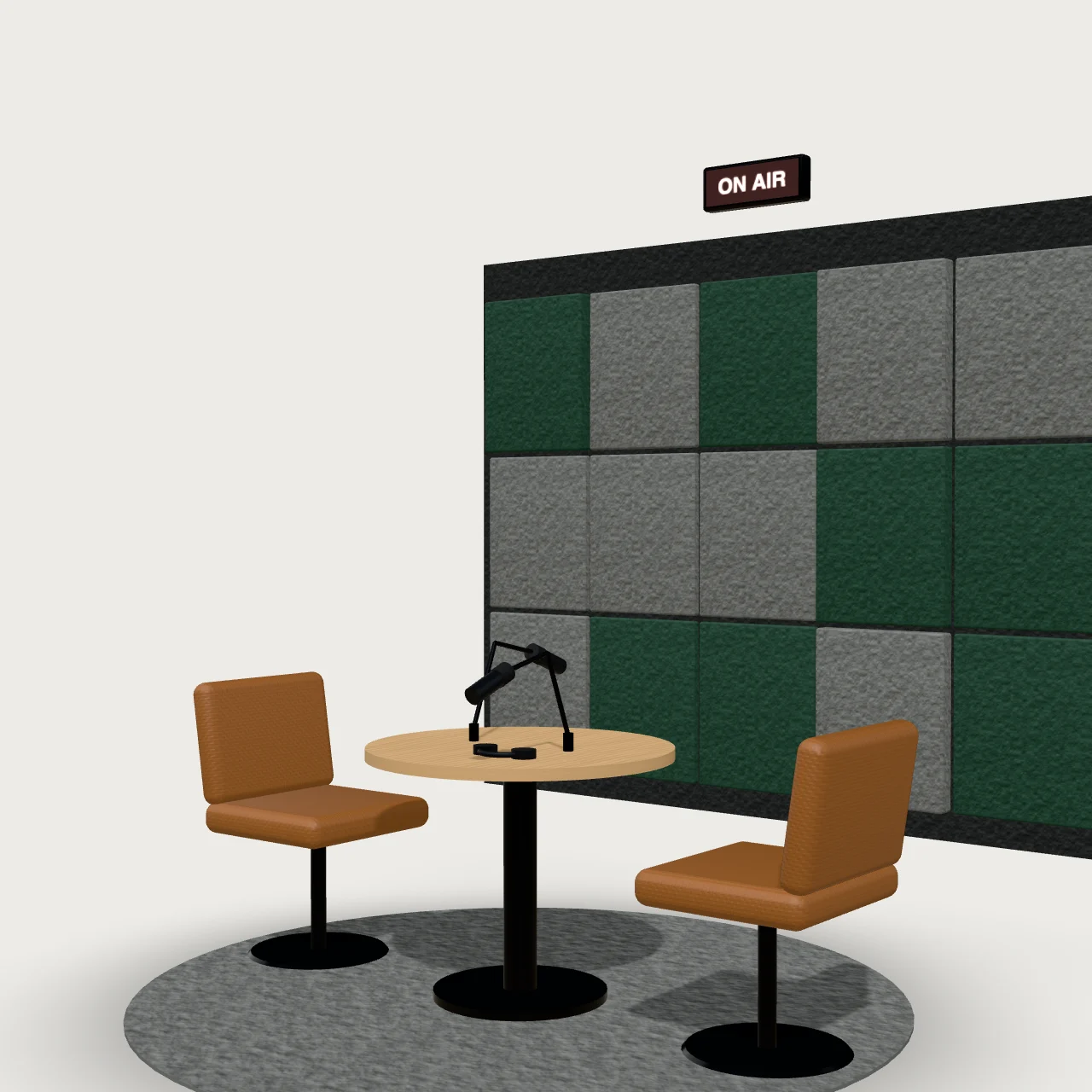 Podcast Corner 3D model